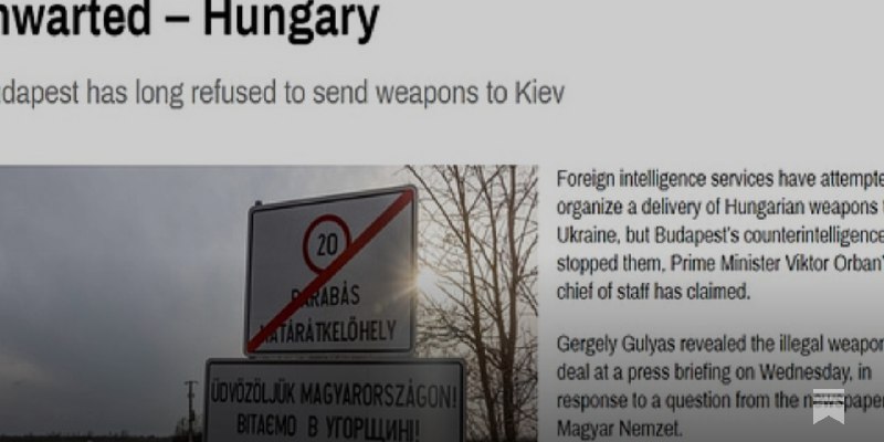 **Hungary Won’t Let Its Arms &amp; …