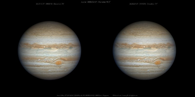 Stereo Jupiter near Opposition