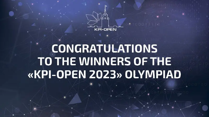 [***📯***](https://telegra.ph/file/b6abc3f8a964da47bc4e2.png) **KPI-OPEN 2023 winners*****🔸*** Today the closing ceremony of the **XVI International Open Student Olympiad on Programming named after S. …