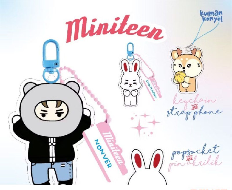 MINITEEN KEYCHAIN ***◼️*** STRAP PHONE CARAT …