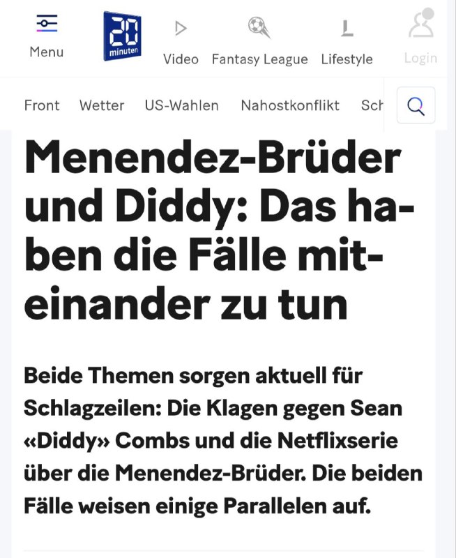 Menendez-Brüder und Diddy: