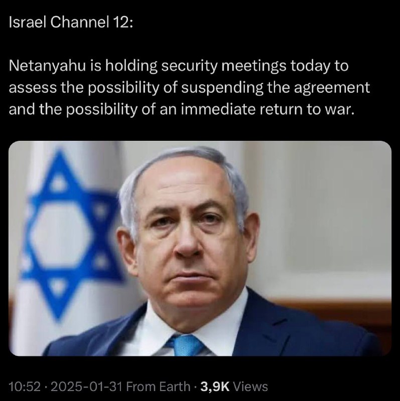 ***‼️*** Netanyahu šiandien rengia saugumo susitikimus, …