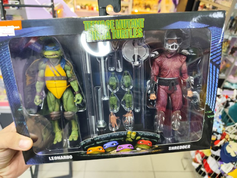 Neca TMNT movie Leonardo vs. Shredder …