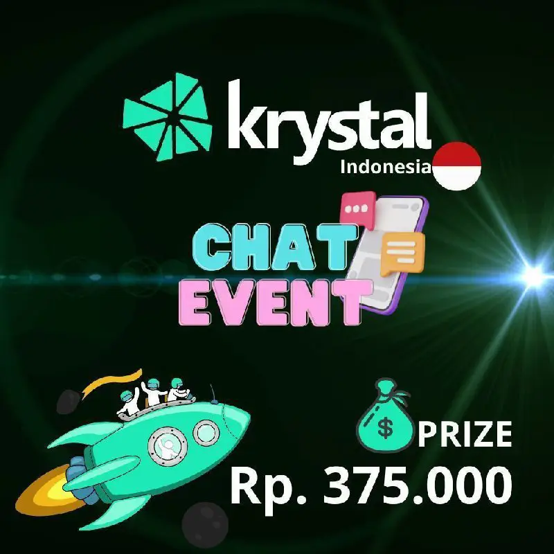 ***🥳******🥳*** Pengumuman winner [Chat event Krystal Indonesia](https://t.me/KrystalWallet_IDAnn/1098) hadiah total Rp. 375k ***🤩******🤩***