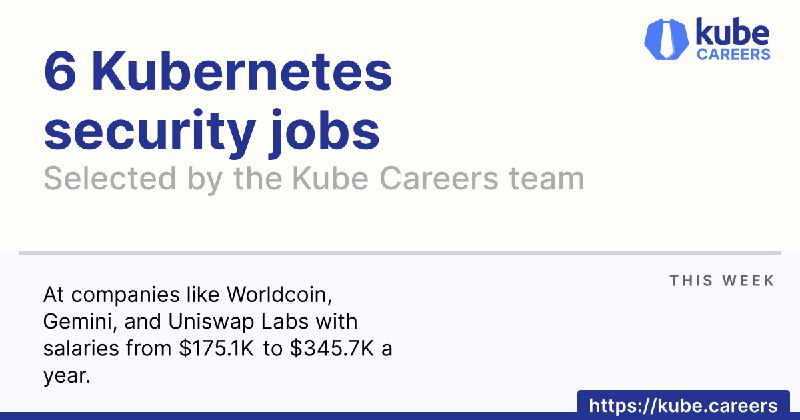 This week's 6 best Kubernetes vacancies …