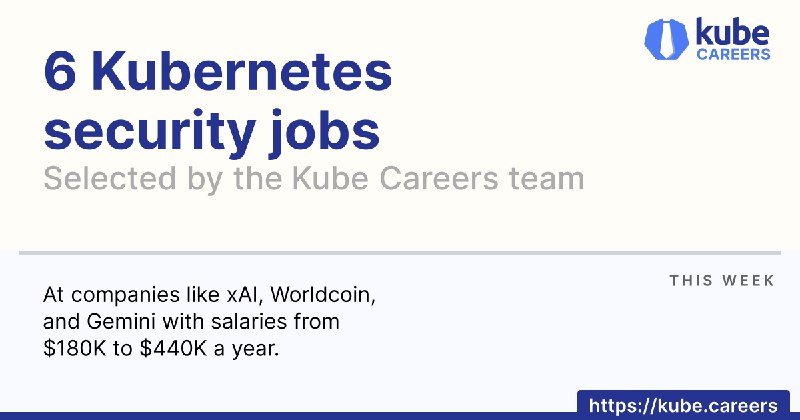 This week's 6 best Kubernetes vacancies …