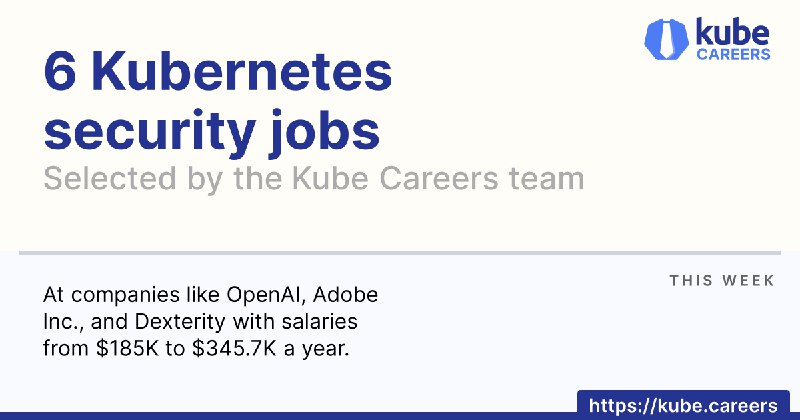 This week's 6 best Kubernetes vacancies …