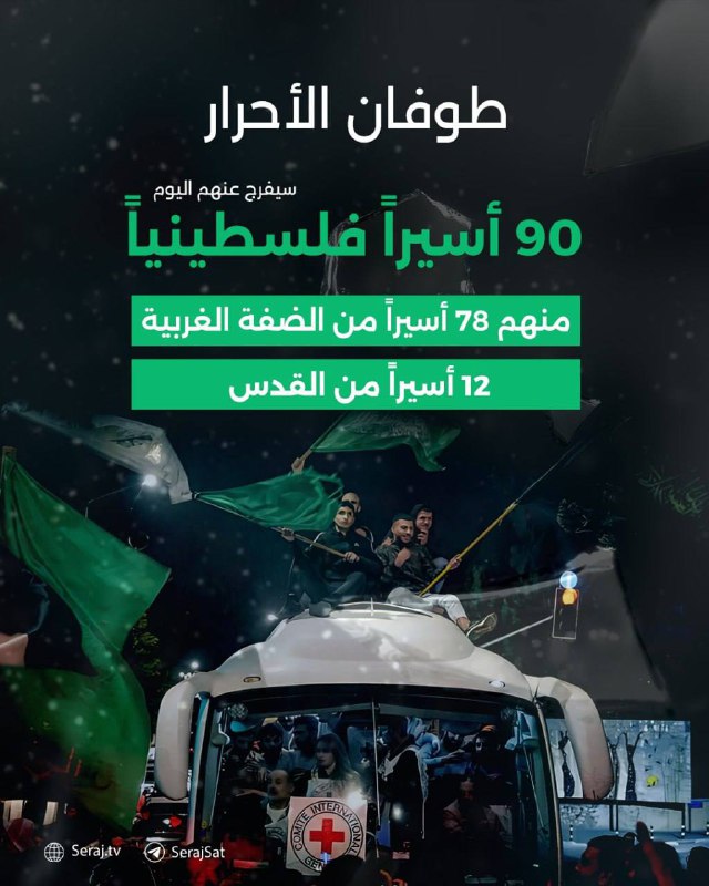**ضمن صفقة طوفان الأحرار، سيتم الإفراج …