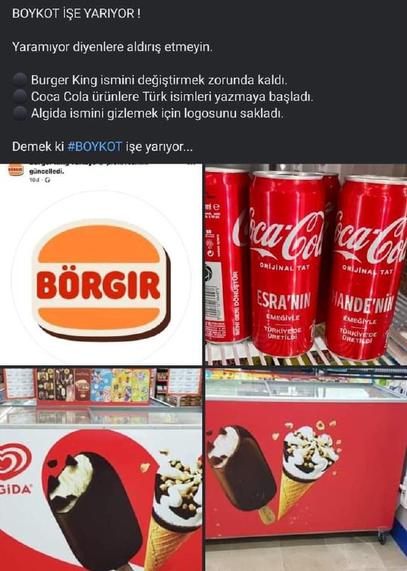 **BOYKOT İŞE YARIYOR!**