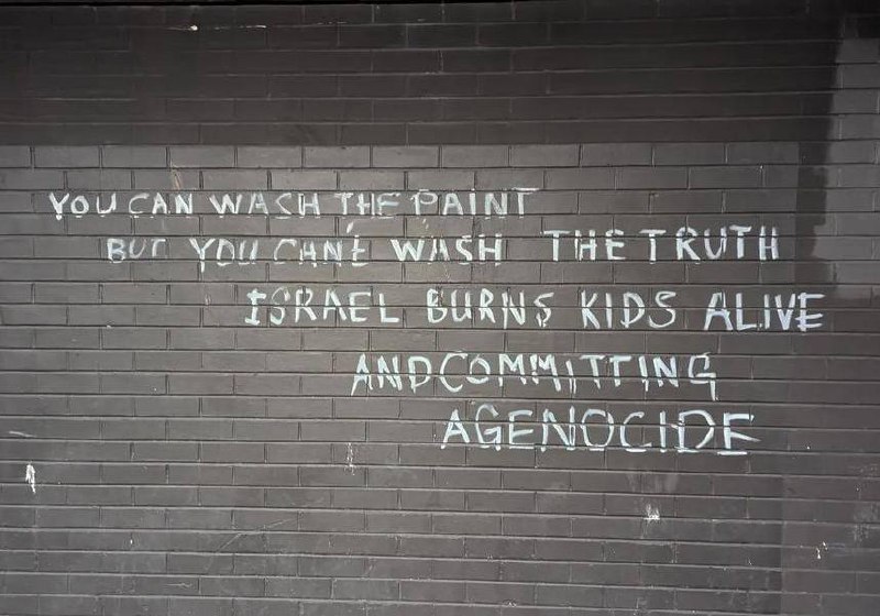 "Israel burns kids alive"