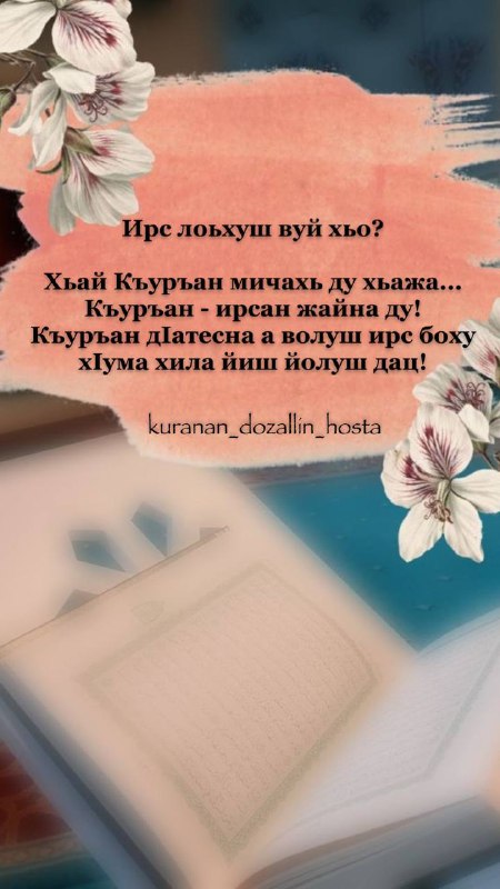 Ирс лоьхуш вуй хьо?