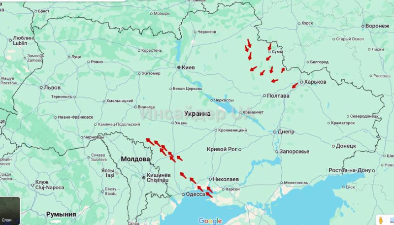 22 БПЛА в воздухе. Обстановка по …