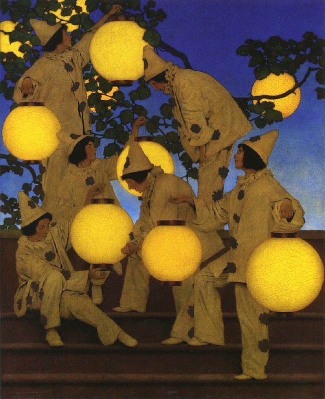 *the lantern bearers*, maxfield parrish