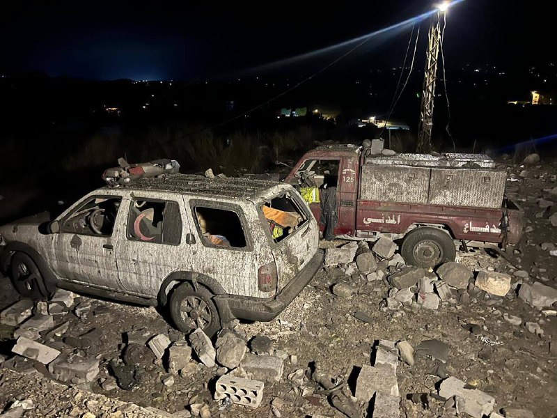 **Mueren 5 paramédicos en bombardeo israelí …