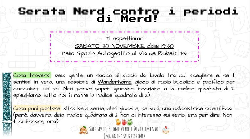 Sabato 30 Novembre dalle 19.30 torna …