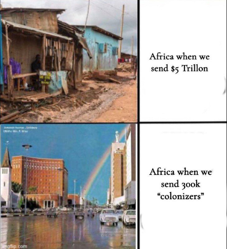 The total aid to Africa from …