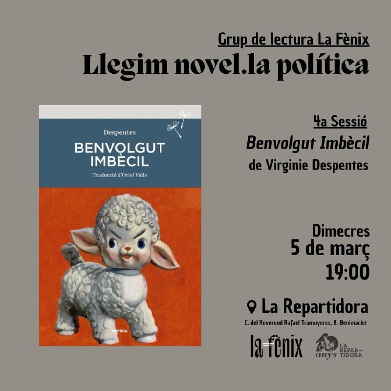 ***📚*** GRUP DE LECTURA: LLEGIM NOVEL·LA …