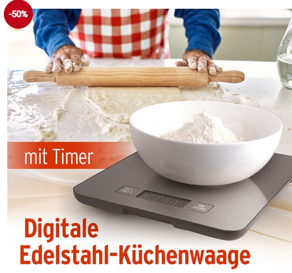 *****‼️*** Schnäppchen:** [**Digitale Edelstahl-Küchenwaage mit Timer …