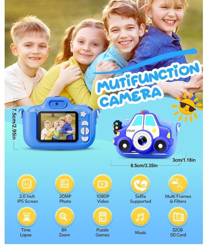 **Camara Fotos Infantil, 1080P 2.0" HD …