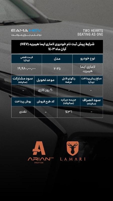 ***📣***ثبت نام لاماری ایما هیبرید آغاز …