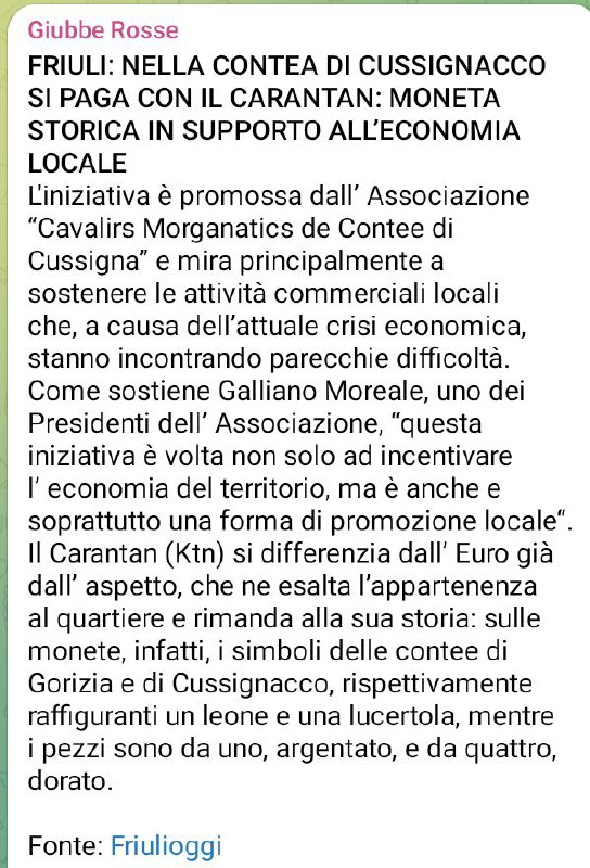 Questo avviene oggi nel 2025. Ma …