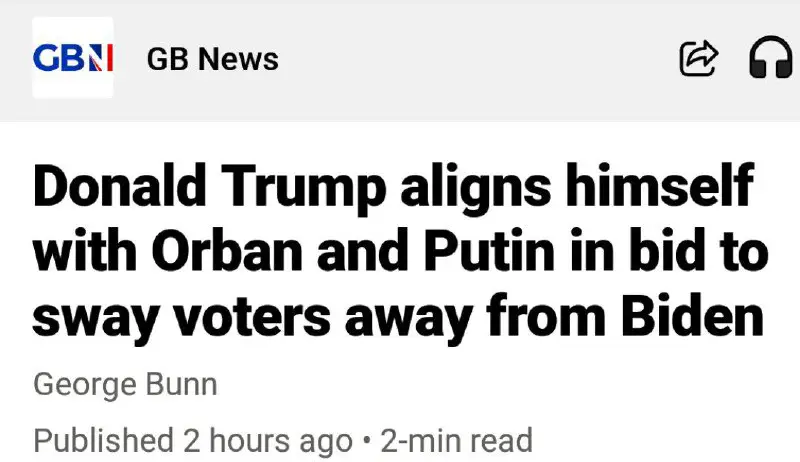 ***📍******📍***Donald Trump aligns himself with Orban …