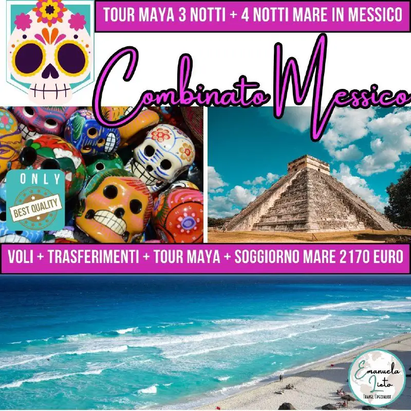 ***🇲🇽***MESSICO: Tour Maya + Mare