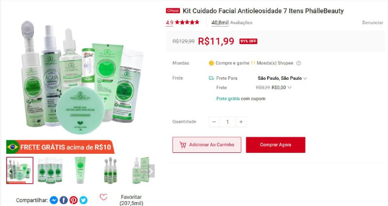 ***🔥*** Kit Cuidado Facial Antioleosidade 7 …