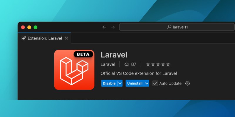 Laravel VS Code Extension Public Beta