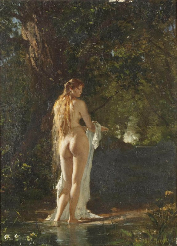 'La baigneuse en forêt' by Paul …