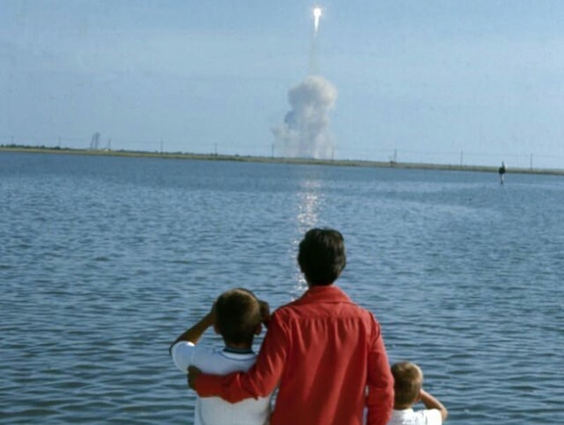 **Neil Armstrong's family watching his flight …