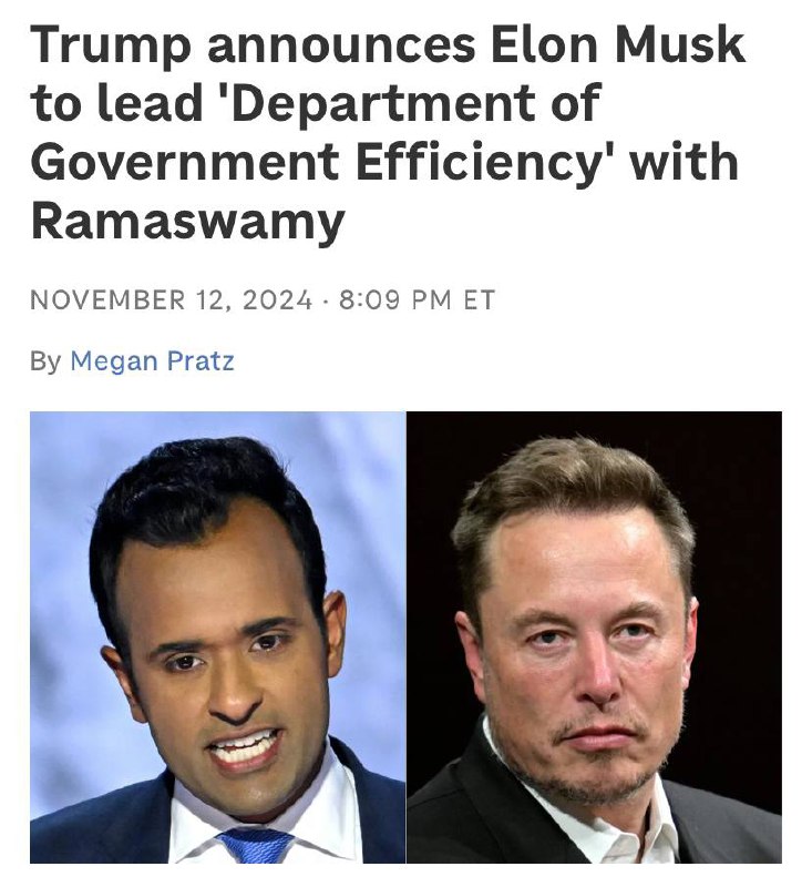 Trump appoints Elon Musk and Vivek …