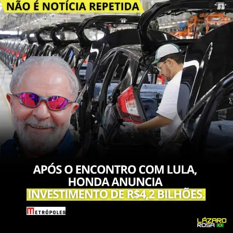 Não é notícia repetida! Saiu AGORA: …