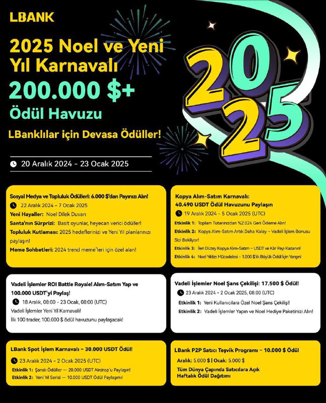 ***🎉*** **LBank Yeni Yıl ve Noel …