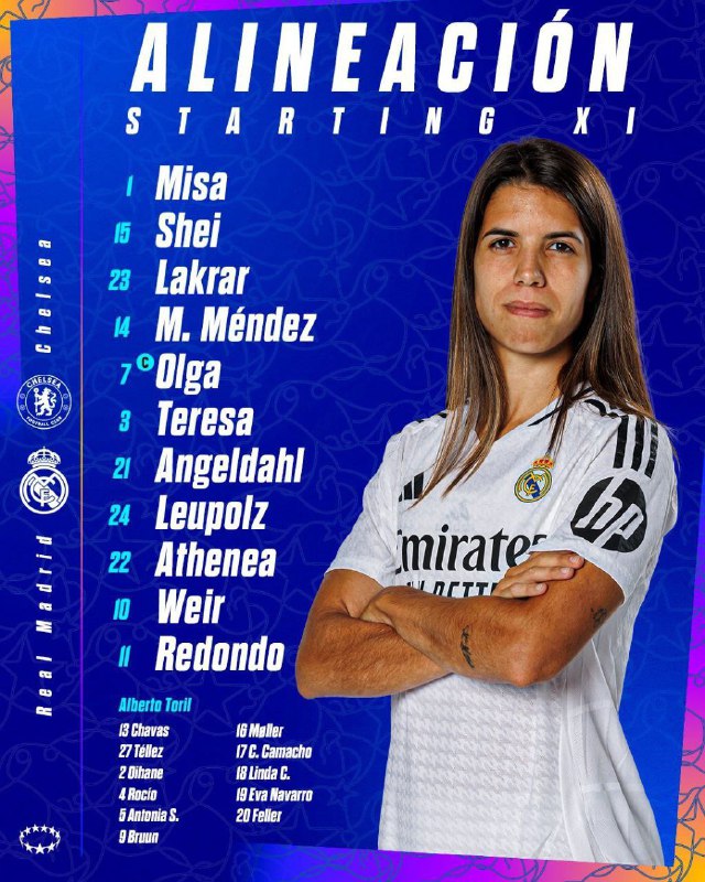 ******📋************🇪🇸****** ***Alineación confirmada del Real Madrid.*********🆚************🏴󠁧󠁢󠁥󠁮󠁧󠁿****** …