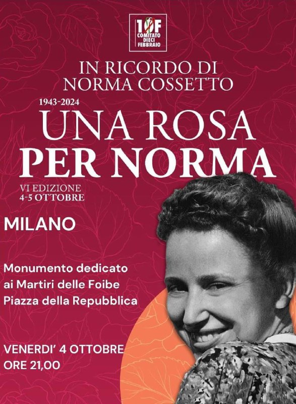 MILANO RICORDA NORMA COSSETTO