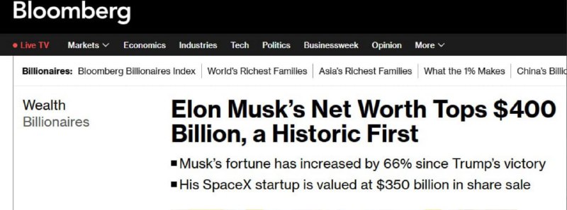 *****🚀*** Elon Musk Becomes First Person …