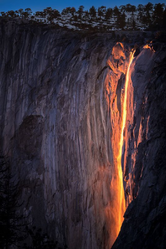 Once every year, sunrays hit Yosemite's …