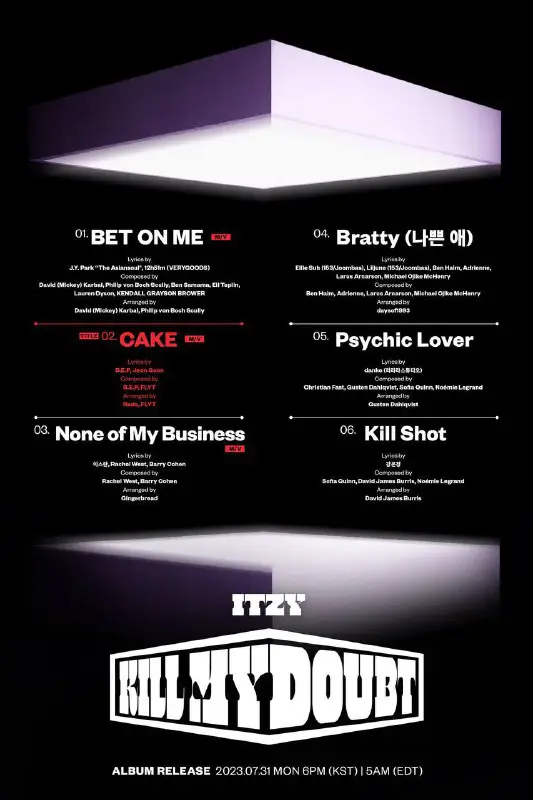 ITZY TRACK LIST