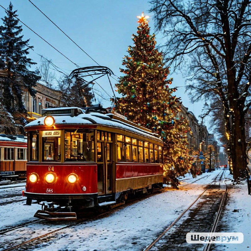 НОВОГОДНИЙ ТРАМВАЙ ***🚊*** ***🚋******🎄***