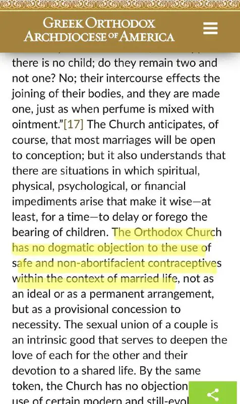 "A Igreja Ortodoxa não tem objeção …