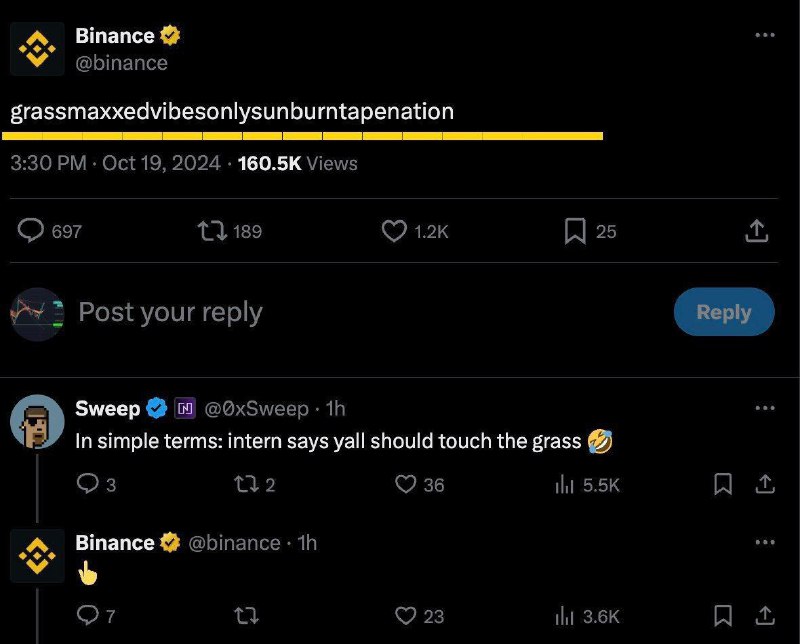 Binance Grass ***🔔******🔔******✅******🙄******🙄***