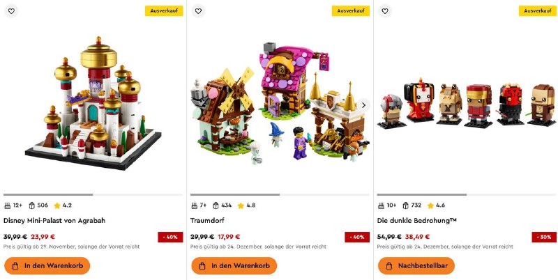 Rabatt im LEGO Online Shop!