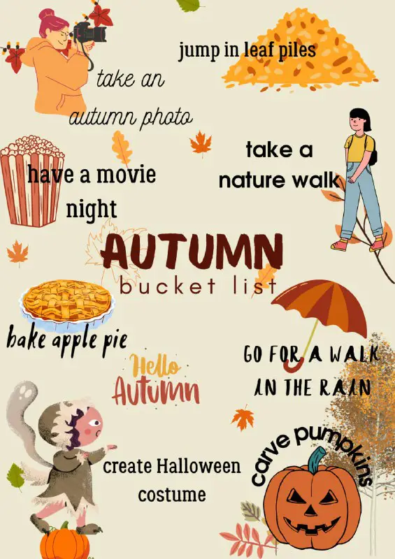 **Autumn bucket list*****🍂***