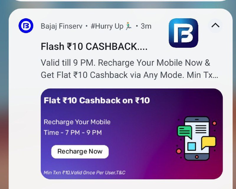 Free 10rs Cashback 10rs recharge ***🤑***