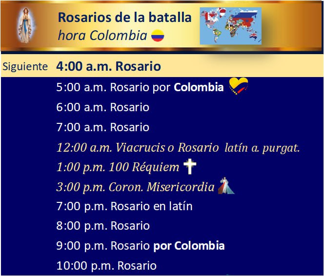 4:00 AM **Rosario inicio del día …