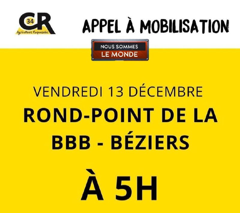 Appel à rassemblement.