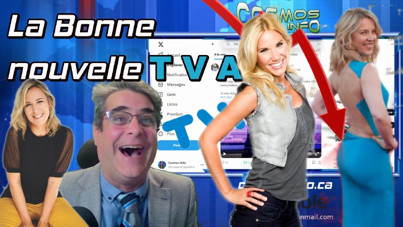 La bonne nouvelle TVA,Cosmos Show 9 mai 24 en direct à 22h comme tout les jeudi soir le rendez-vous des …