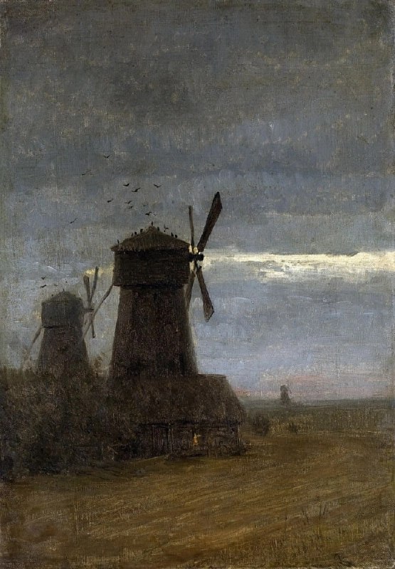 **— «Ветряные мельницы. Поздние сумерки», 1870-е