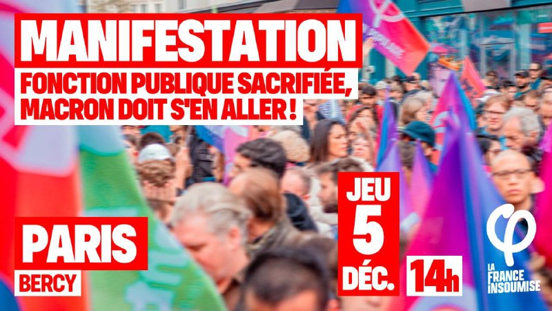 *****🔴*** Manifestation : Fonction publique sacrifiée, …